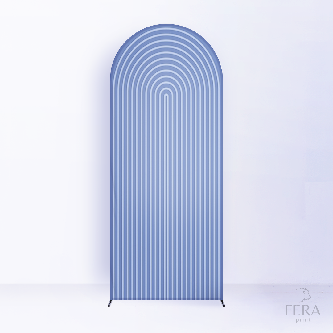 Painel Romano Espiral Azul c/ Forro