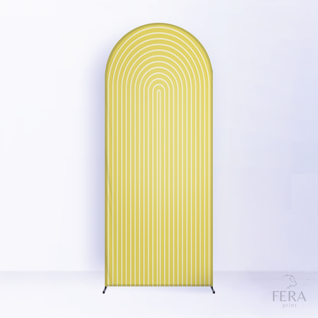 Painel Romano Espiral Amarelo c/ Forro