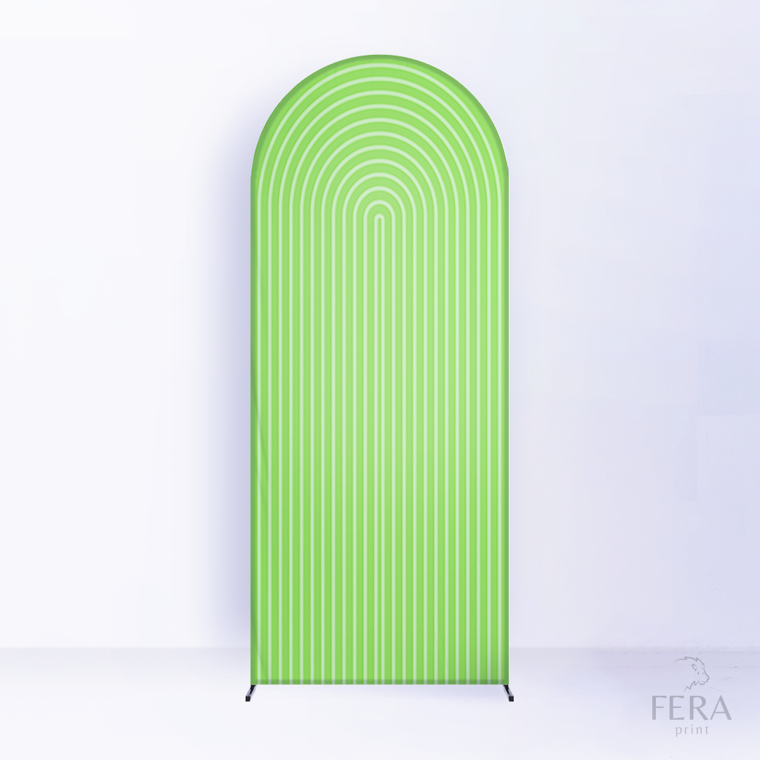 Painel Romano Espiral Verde c/ Forro