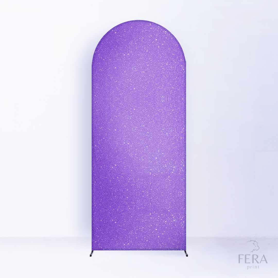 Painel Romano Glitter Roxo c/ Forro