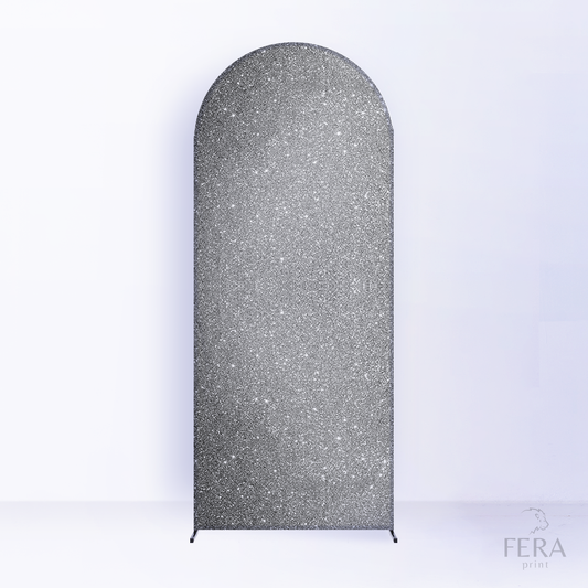 Painel Romano Glitter Prata c/ Forro