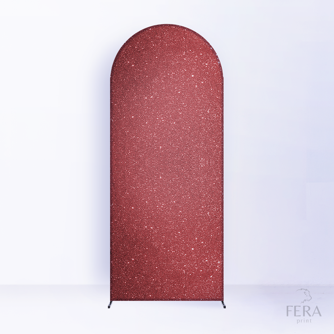 Painel Romano Glitter Vermelho c/ Forro