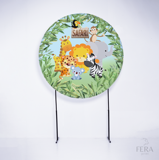 Painel Redondo r Panda Sublimado – Fera Print