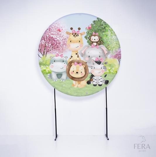 Painel Redondo r Panda Sublimado – Fera Print