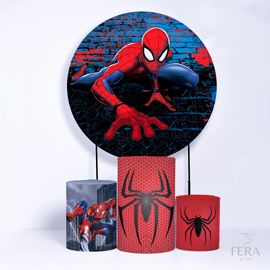 Kit Capa Cilindros + Capa Painel Herói Aranha Sublimado