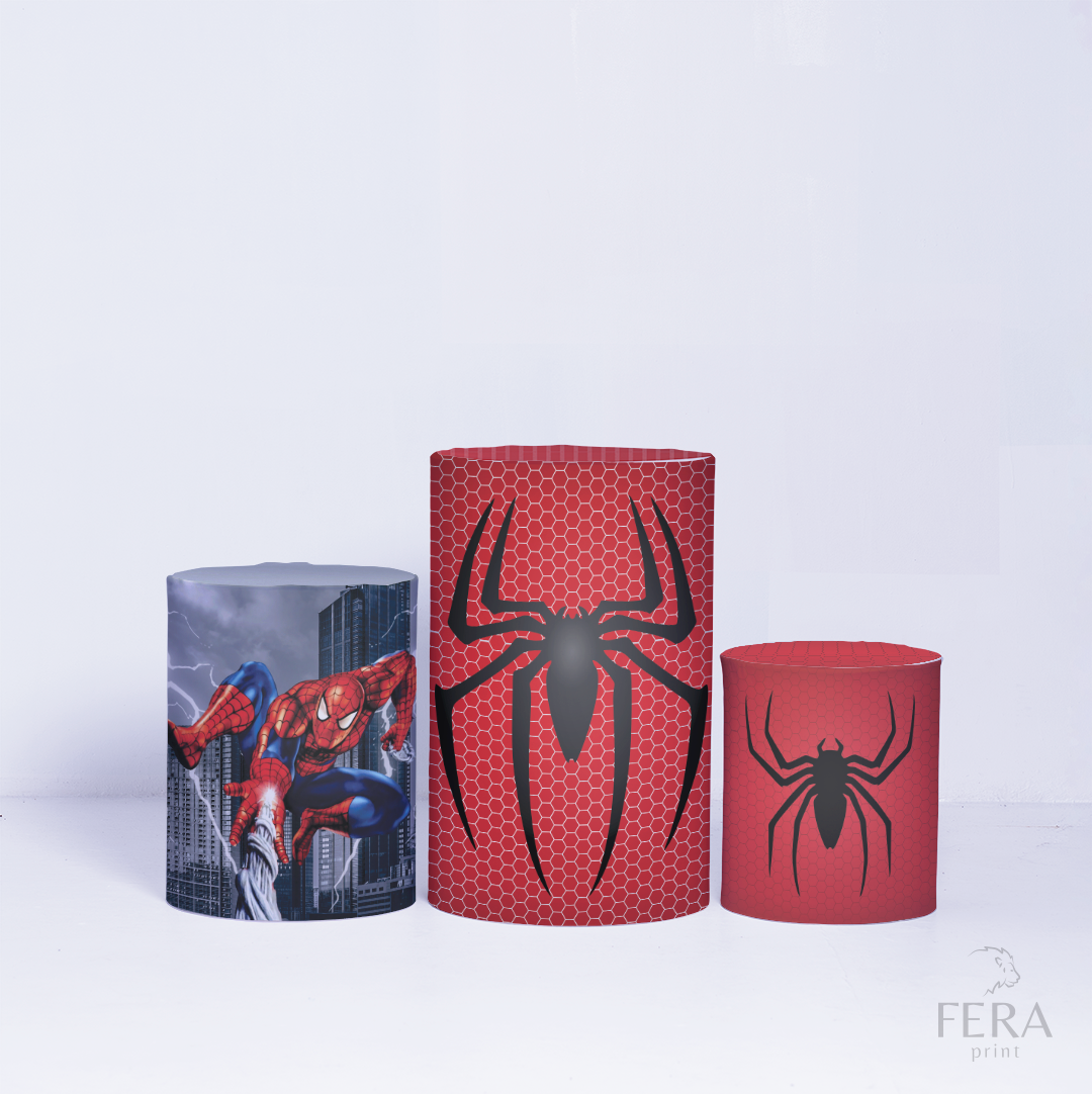 Kit Capa Cilindros + Capa Painel Herói Aranha Sublimado