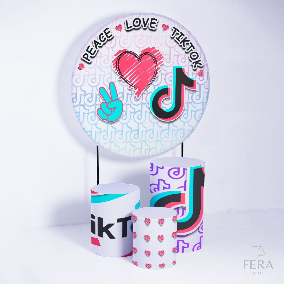 Kit Capa Cilindros + Capa Painel Tik Love Sublimado