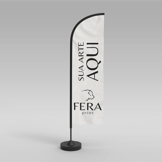 Wind Banner Personalizado Face Dupla Somente a Bandeira